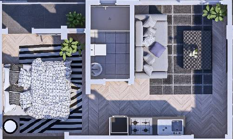 Plan for 1 - bedroom